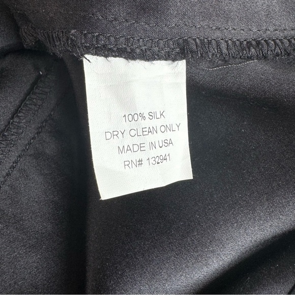 Amanda Uprichard Pearl Rhinestone Neck Silk Mini Dress XS/P – Black - Picture 11 of 16